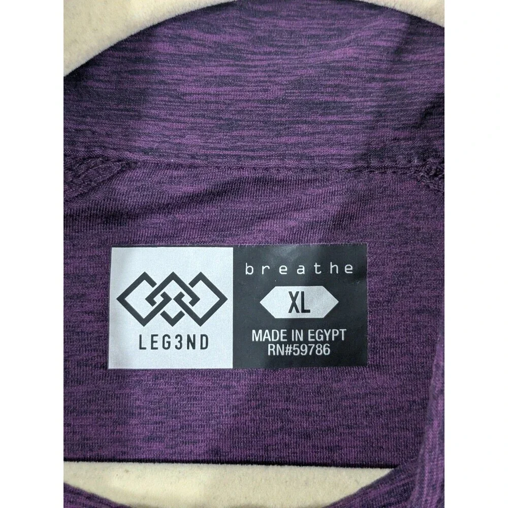 LEG3ND Breathe 1/4 Zip Long Sleeve Performance Men's Size XL Stretch Outdoors
